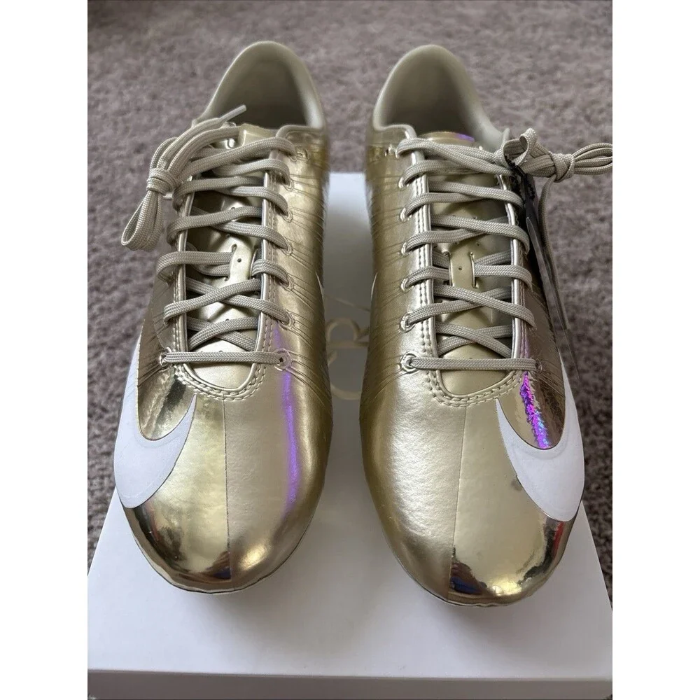 Nike Mercurial Superfly 1 CR7 RGN SE FG Metallic Gold IQ2995-900 Men's Size 10